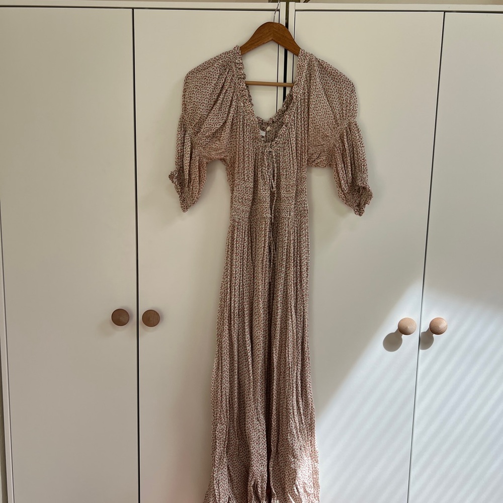 Doên Ischia Dress in Floral Print Cream Berry Bisou Size M - Picture 4 of 11